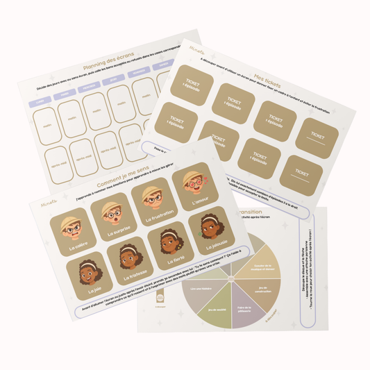 Kit écrans sereins: Apprivoiser les écrans sans crise avec Liam & Nina